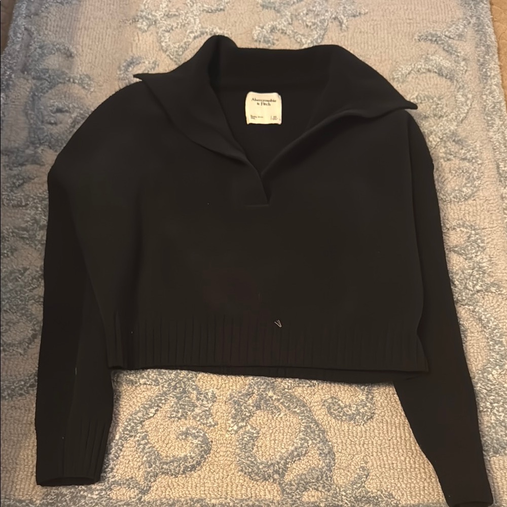 Abercrombie & Fitch Black Cowl Neck Sweater